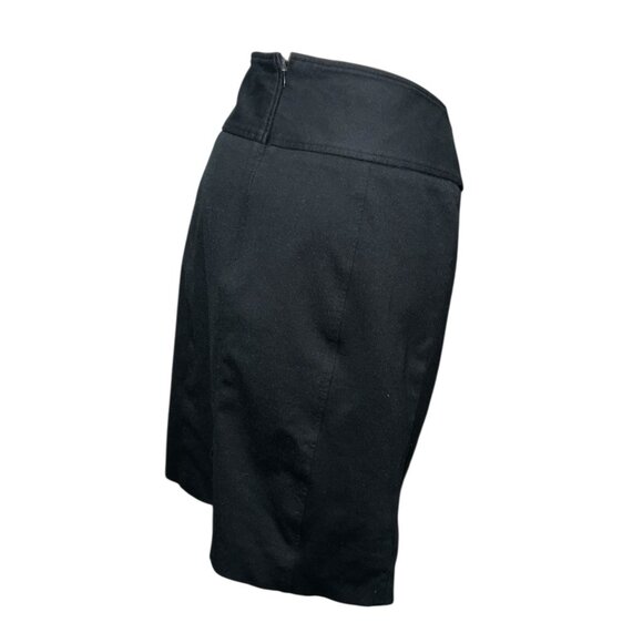 INC Black High-Waisted Button Detail Pencil Skirt Size 14 International Concepts - Picture 12 of 12